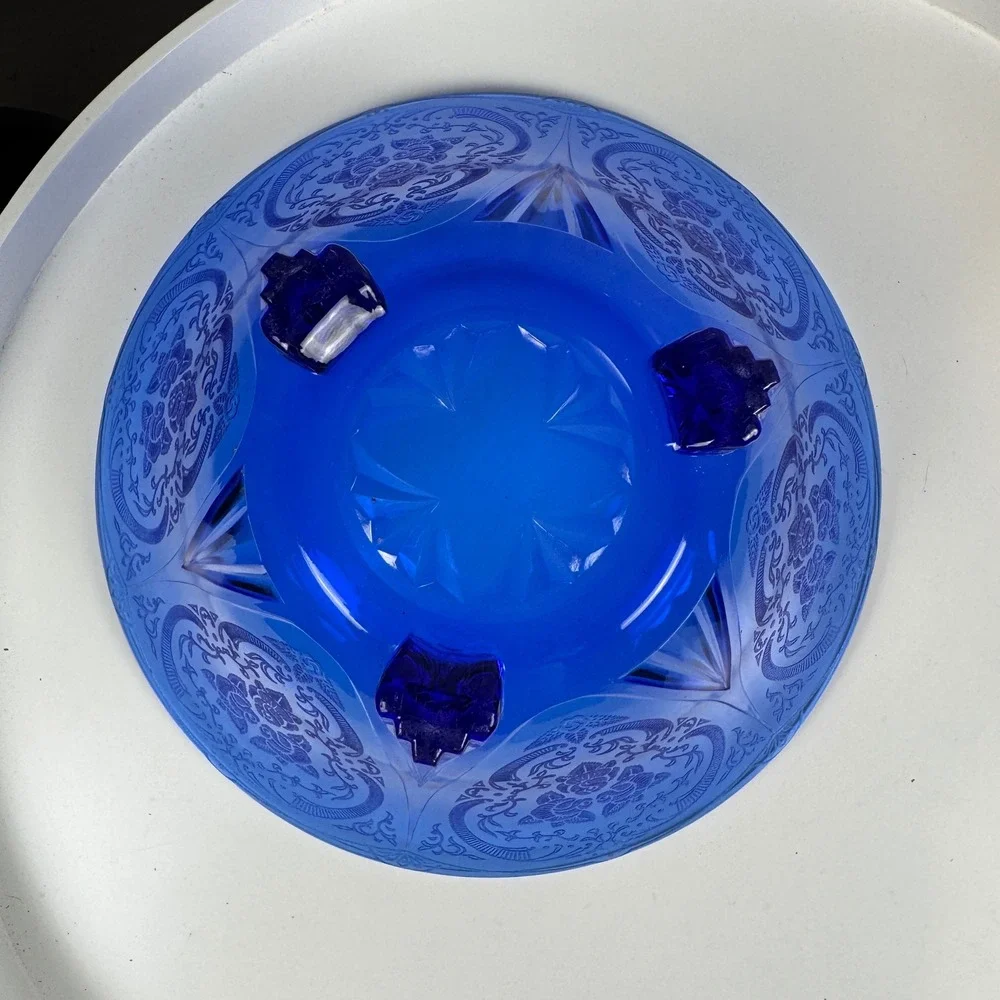 Hazel Atlas Cobalt Blue Royal Lace 10